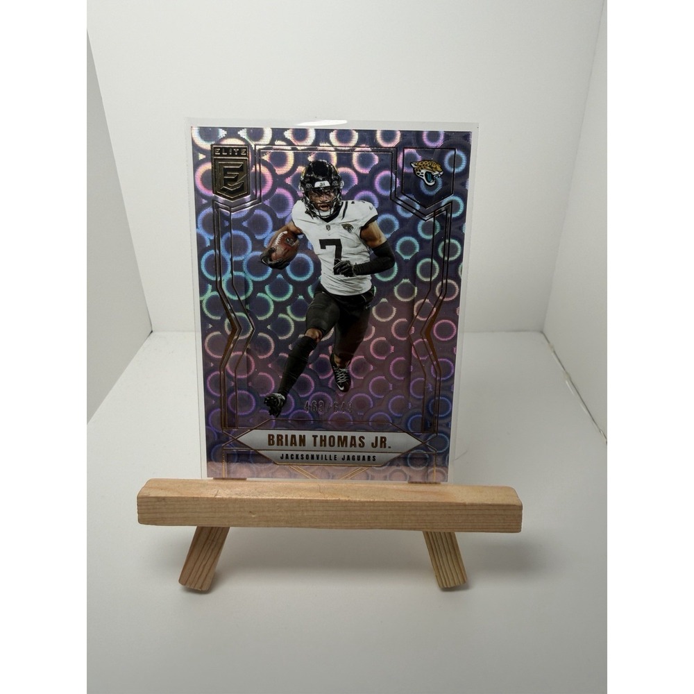2025 Panini Donruss Elite - Brian Thomas‎ Jr. #27 Lavender Pyramids 463/649